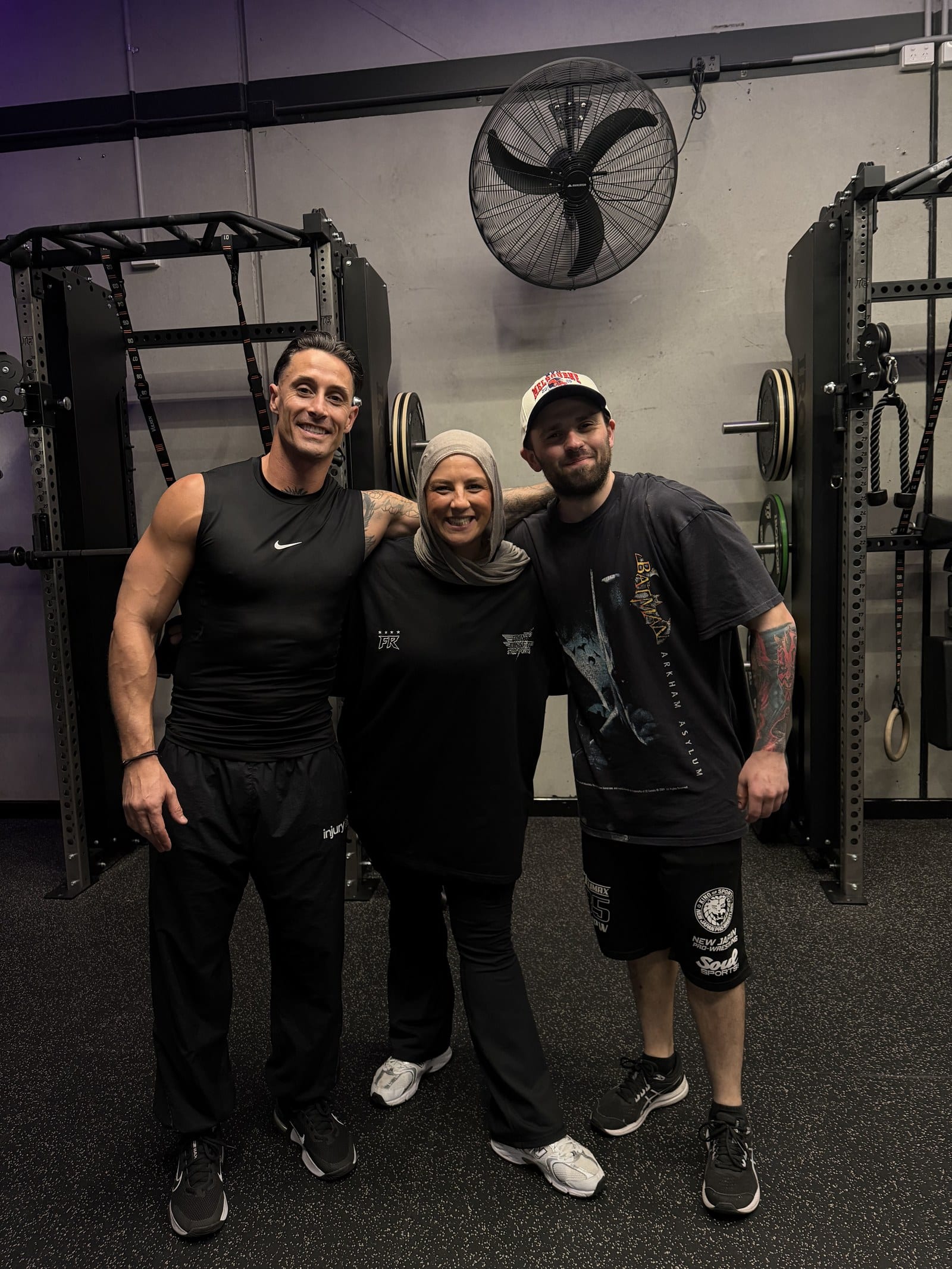 Craig training with members at Injury Active Clinic