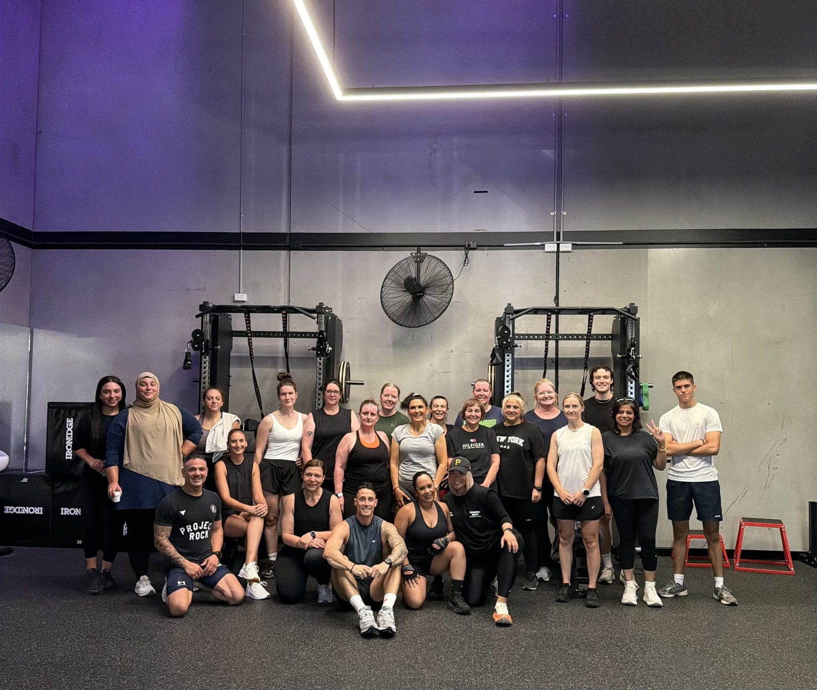 The Saturday fitness class group at Injury Active Clinic